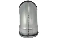 Short round spiral bend 90° Ø 80mm for spiral duct