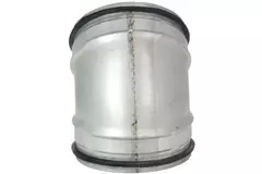 Short round spiral bend 45° Ø 100mm for spiral duct