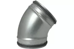 Round spiral bend 45° Ø 150mm for spiral duct