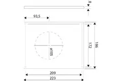 Vent Axia cover panel for Svara Black