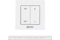 Europlast decentralised MVHR unit 125 mm with switch