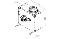 Box fan motor outside airflow - MPS 400 EC 30