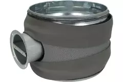 Thermoduct 9 mm, manually operated control damper, diameter 125 mm, insulated