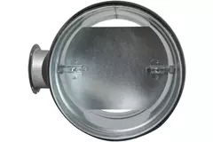 Thermoduct 9 mm, manually operated control damper, diameter 180 mm, insulated