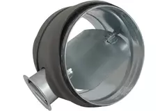 Thermoduct 9 mm, manually operated control damper, diameter 180 mm, insulated