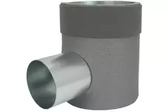 Thermoduct flat duct connector diameter 125mm H=80 mm single