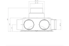 Ubbink Air Excellent air distribution box DBOX208 V125