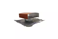 Econox CTM roof terminal Ø 160mm aluminium red with weather collar