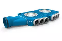 Vent-Axia Uniflexplus composite manifold 15 x Ø69mm horizontal spout Ø125mm