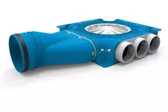 Vent-Axia Uniflexplus composite manifold 9 x Ø69mm with horizontal spout Ø125mm