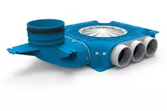 Vent-Axia Uniflexplus composite manifold 9 x Ø69mm with vertical spout Ø125mm