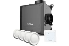 Vent-Axia Multihome AEC advance Package 368 m³/h Bluetooth + CO2 sensor + humidity sensor + RFT control battery + 4 valves - euro plug