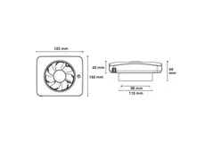 Vent-Axia Svensa PureAir bathroom extractor fan with odour sensor (app-controlled)