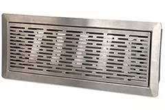 Vent-Axia Uniflexplus moveable floor grille with slots - Brushed stainless steel - VRVBS