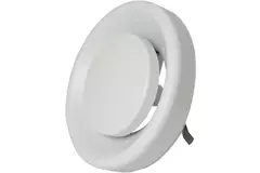 Zehnder extraction valve plastic 125mm white wrapped - STK 1 100/125