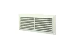 Ventilation grille rectangular with grill 130x300 white - VR1330