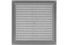 Ventilation grille square with grill 250x250 grey