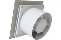 Air Roxy bathroom extractor fan with connection diameter 100 mm with pull cord and power plug - front panel in gold aluminium