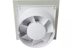 Air Roxy bathroom extractor fan with connection diameter 100 mm with pull cord and power plug - front panel in gold aluminium
