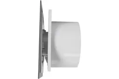 Air Roxy bathroom extractor fan with connection diameter 100 mm with pull cord and power plug - front panel in gold aluminium