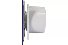 Air Roxy bathroom extractor fan with connection diameter 100 mm with pull cord and power plug - front panel in blue plastic