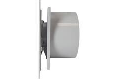 Bathroom extractor fan Ø 100 mm - front panel in glossy white plastic