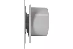 Bathroom extractor fan Ø 100 mm - front panel in glossy white plastic