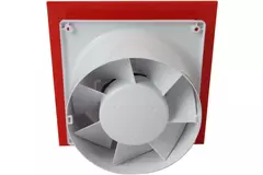 Air Roxy bathroom extractor fan with connection diameter 100 mm with pull cord and power plug - front panel in red plastic