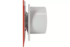 Air Roxy bathroom extractor fan with connection diameter 100 mm with pull cord and power plug - front panel in red plastic