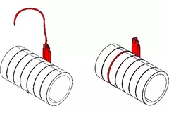 Suspension bracket for insulated pipe 125/160/200mm
