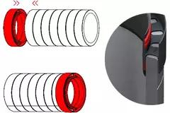 Connecting piece for insulated pipe diameter 125mm