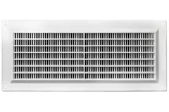 Ventilation grille rectangular with grill 130x300 white - VR1330
