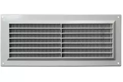 Ventilation grille rectangular with grill 130x300 grey - VR1330P