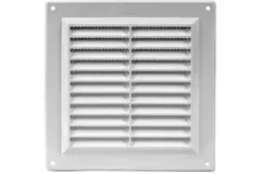 Ventilation grille plastic square 150x150 mm wit - VR1550