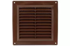 Ventilation grille plastic square 150x150 mm brown - VR1550B