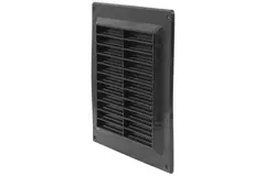 Ventilation grille plastic 150x150 mm black - VR1515M