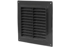 Ventilation grille plastic 150x150 mm black - VR1515M
