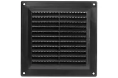 Ventilation grille plastic 150x150 mm black - VR1515M