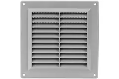Ventilation grille plastic square 150x150 mm grey - VR1515P
