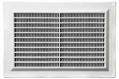 Ventilation grille rectangular with grill 250x170 white - VR2517