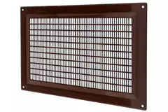 Ventilation grille plastic rectangular 250x170 mm brown - VR2517B