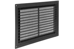 Ventilation grille plastic rectangular 250x170 black - VR2517M