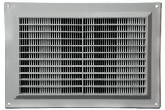 Ventilation grille rectangular with grill 250x170 grey - VR2517P