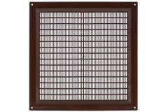 Ventilation grille plastic square 250x250 mm brown - VR2525B