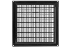 Ventilation grille plastic rectangular 250x250 black - VR2525M