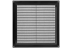 Ventilation grille plastic rectangular 250x250 black - VR2525M
