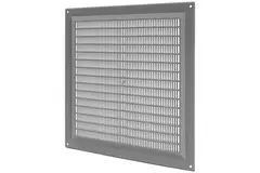 Ventilation grille square with grill 250x250 grey