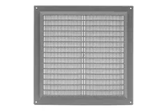 Ventilation grille square with grill 250x250 grey