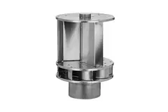 Wind-powered Savonius aluminum roof fan, 125 mm