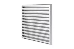 External louvre 200x200 aluminium with fixed blades